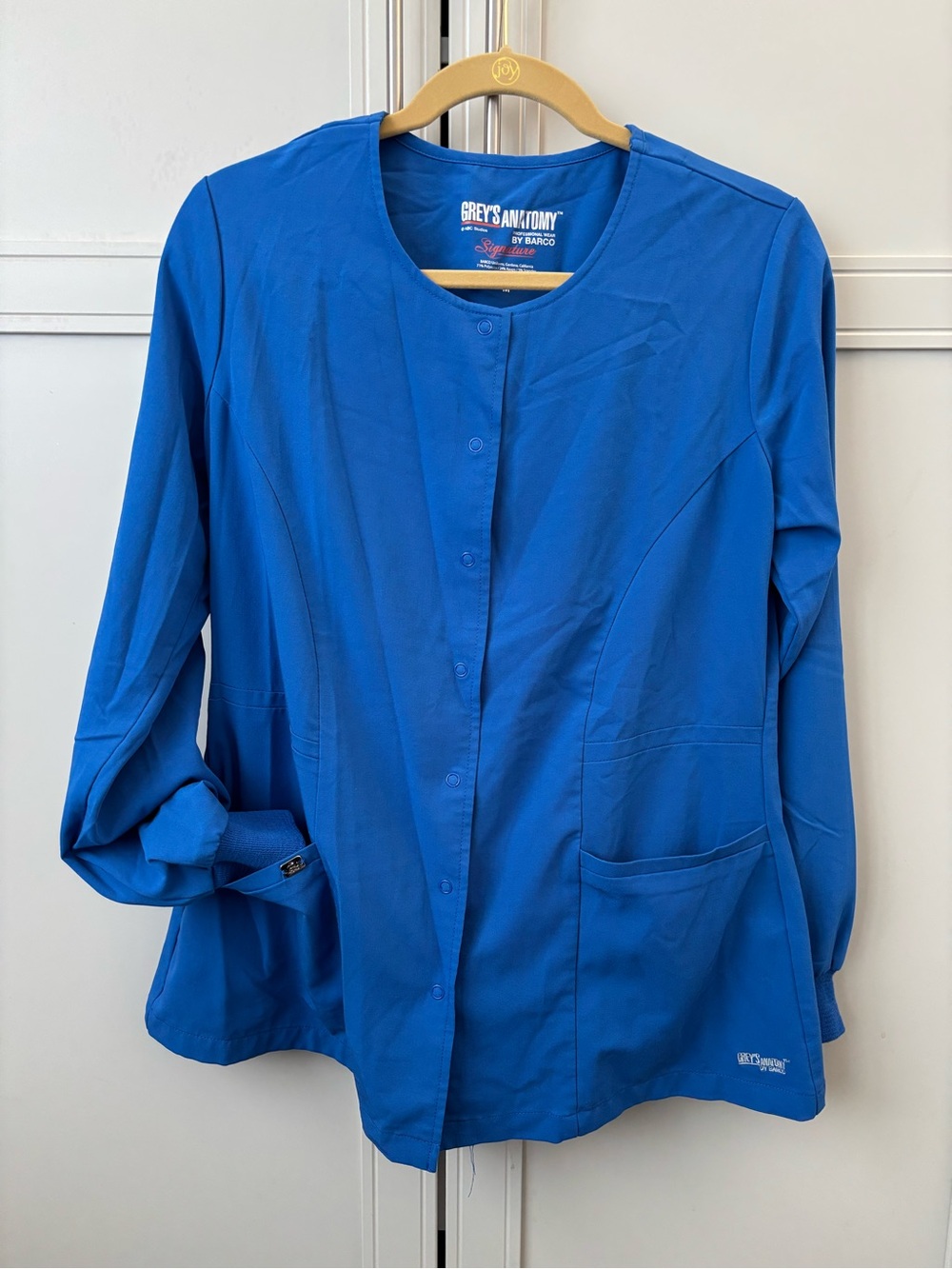 Grey’s Anatomy Signature scrub lab jacket royal blue M